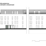Pohled západní. Zdroj: STUDIO OK PLAN ARCHITECTS Pohled západní. Zdroj: STUDIO OK PLAN ARCHITECTS