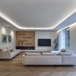 Soukromý interiér – propojený prostor / Vila Sarra, Miloslav Vodička, AV architekti. s.r.o., Foto: Filip Šlapal