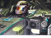 Závodní vozy Formule 1 W05 týmu MERCEDES AMG PETRONAS 