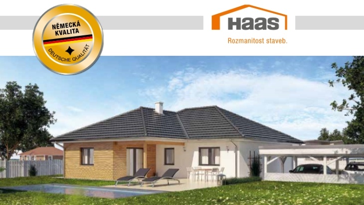 Nový bungalov představí Haas Fertigbau na veletrhu Dřevostavby