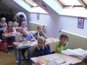 Podkrovní školní prostory, foto D. Kopačková