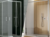 Sprchové zástěny SanSwiss poskytují účinnou ochranu proti stříkající vodě