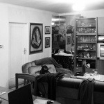 Černobílý interiér obývacího pokoje je vyladěn do posledního detailu Jan Hrubeš & SLIM