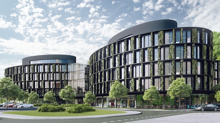 Nové administrativní centrum AFI Karlín bude příkladem možností vertikálních zahrad