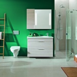 Zelená barva působí uklidňujícím dojmem a mají pozitivní vliv na psychiku. Skvěle vypadají v kombinací s jednoduchým nábytkem. (série Tigo)