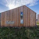 Lněný modulární dům je příkladem udržitelného stavitelství Foto: Bram Delmee Photography